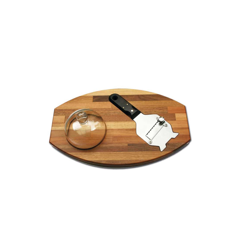 Trüffelplatte- Glasglocke und Trüffelhobel