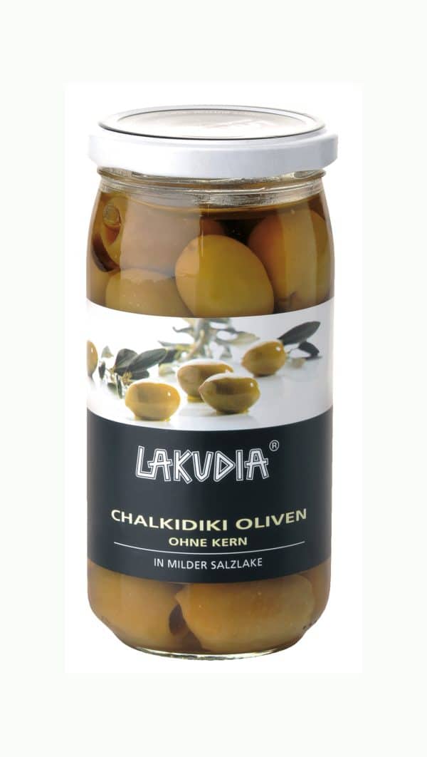 Oliven Chalkidiki kernlos Lakudia